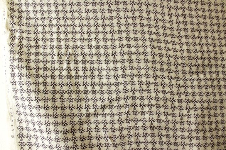 LINNETリネンプリント <br />
          ルールー・Flax×マルベリー